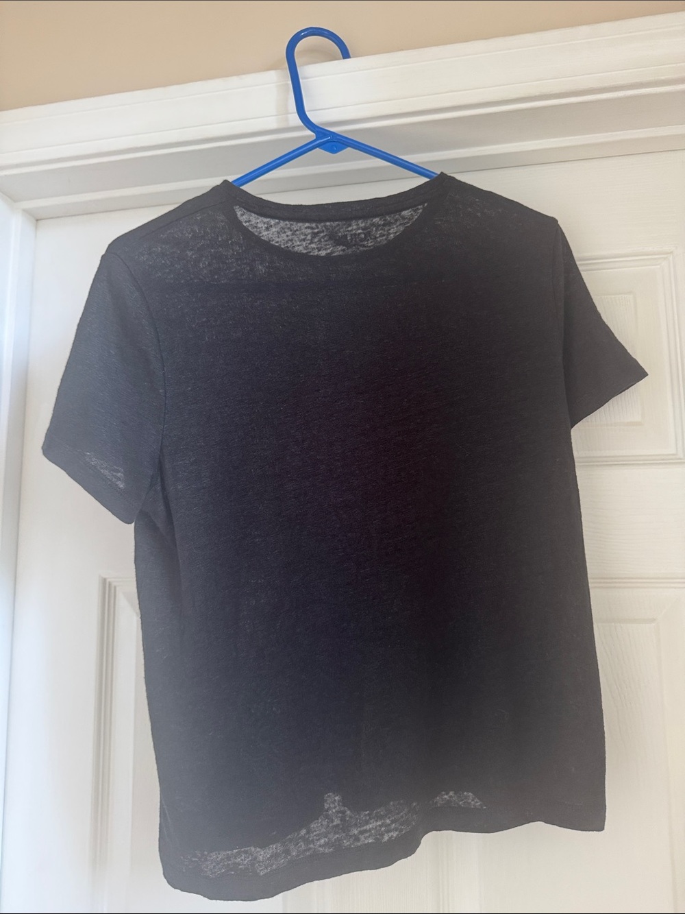 J. Crew Black Linen Crewneck Tee - Picture 5 of 5